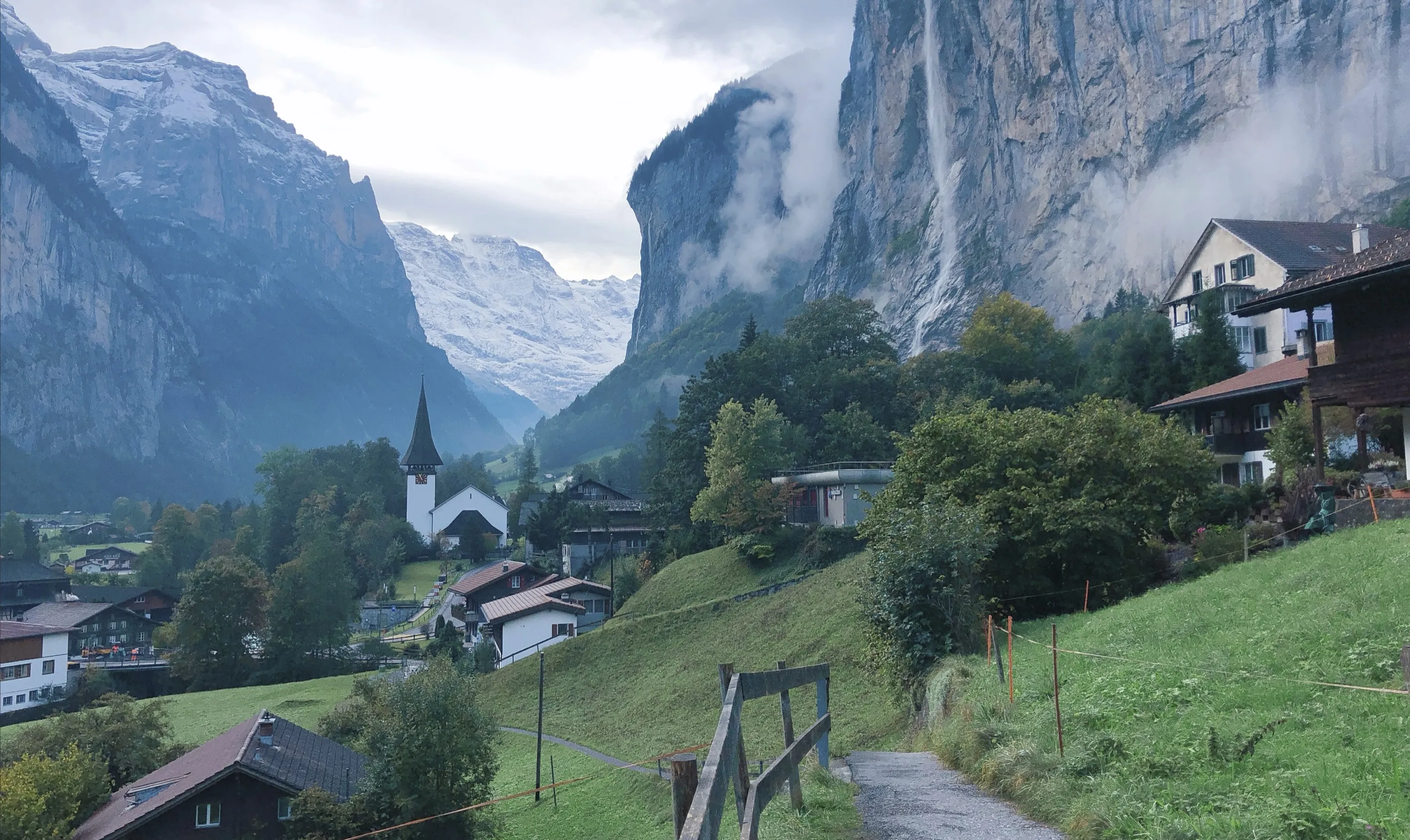 Mountain Village in Switzerland