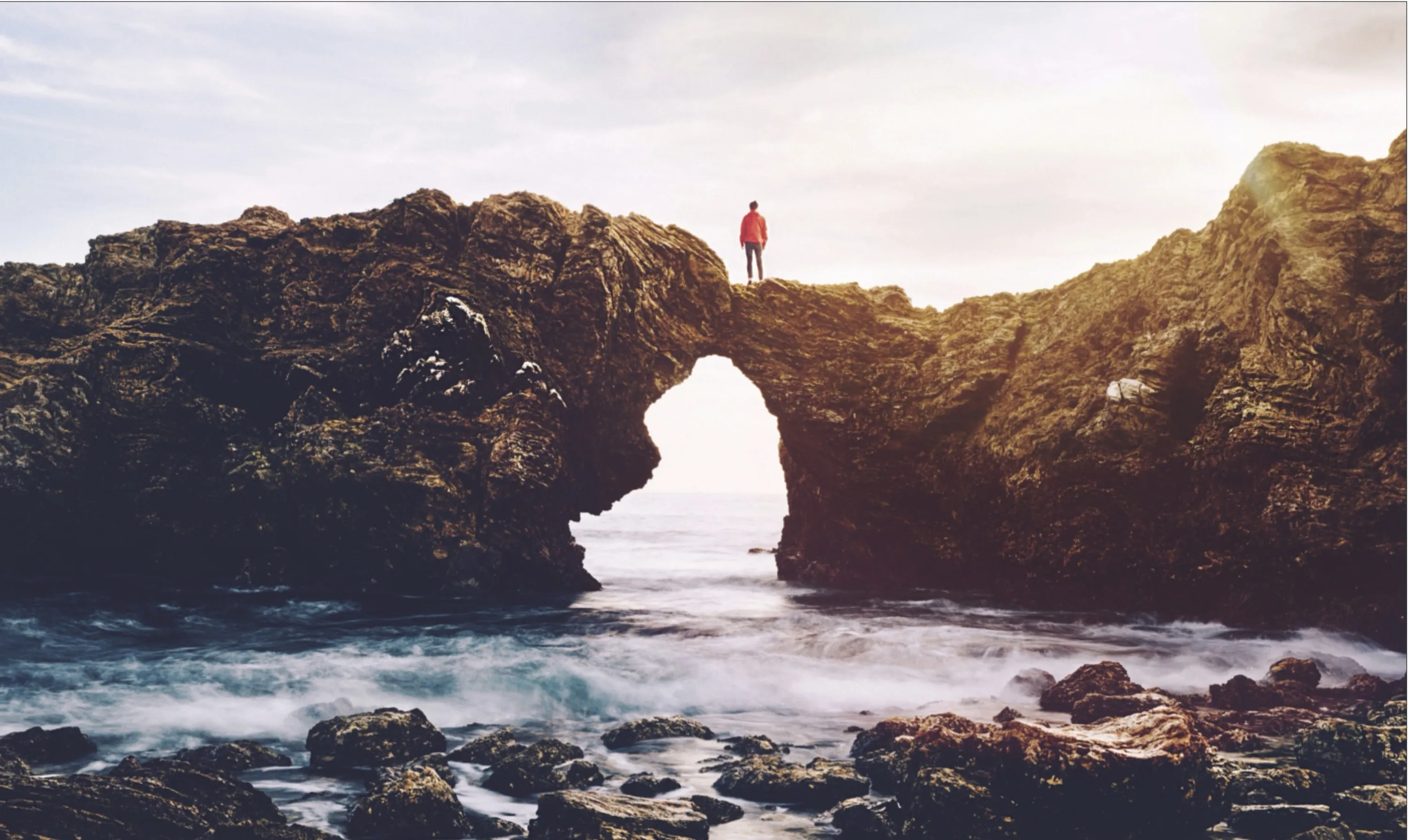 Natural Bridge and Surf
