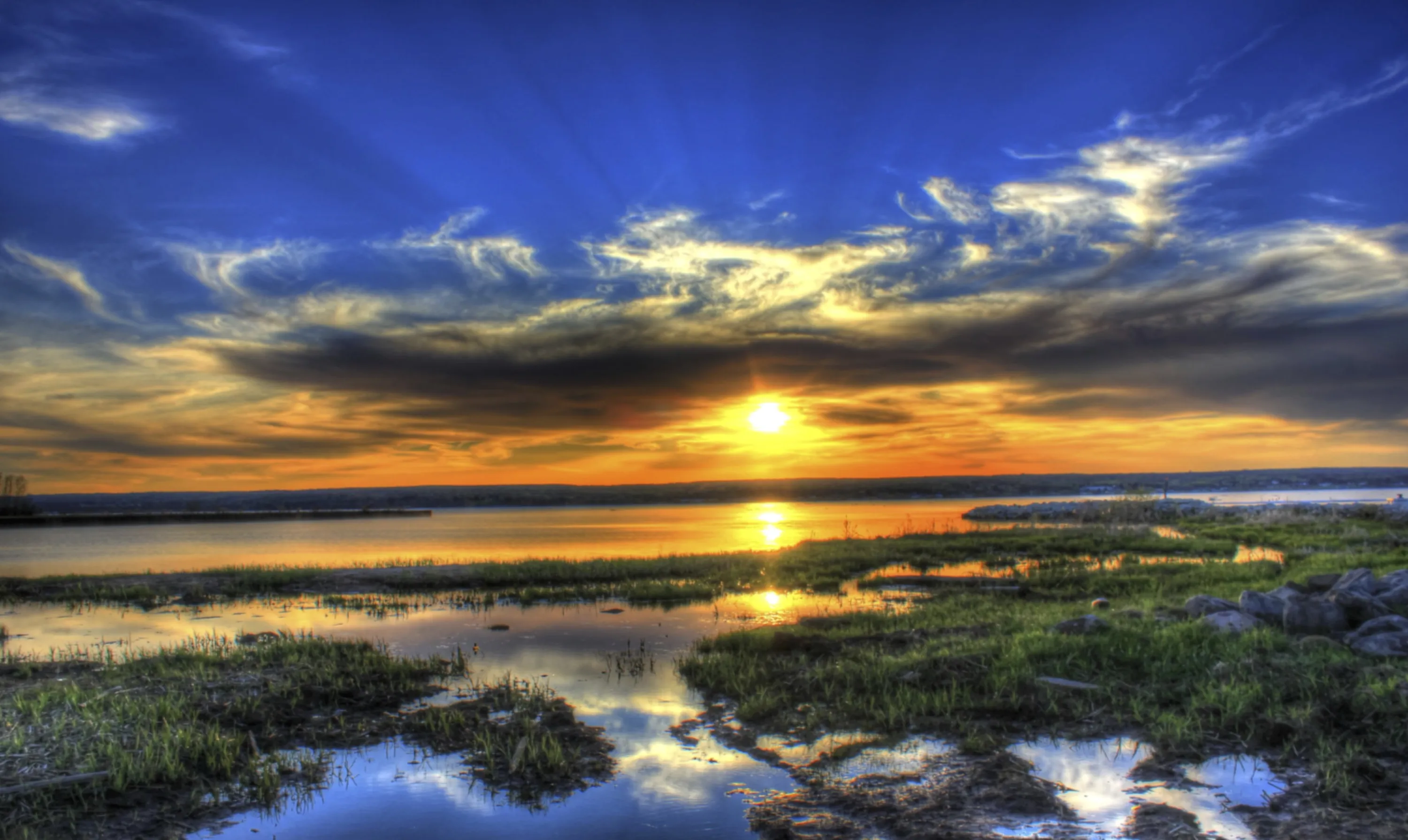 Sunset Over Marsh