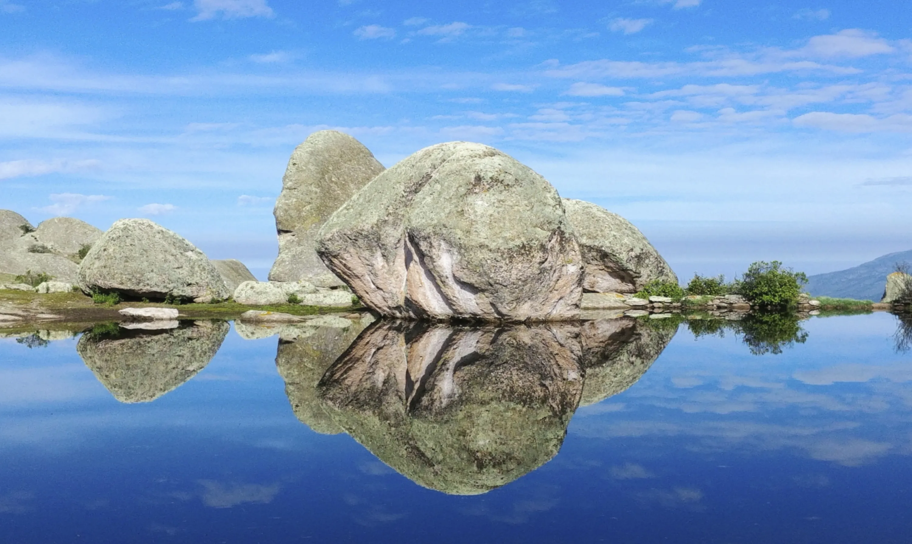 Boulders Reflected in Water