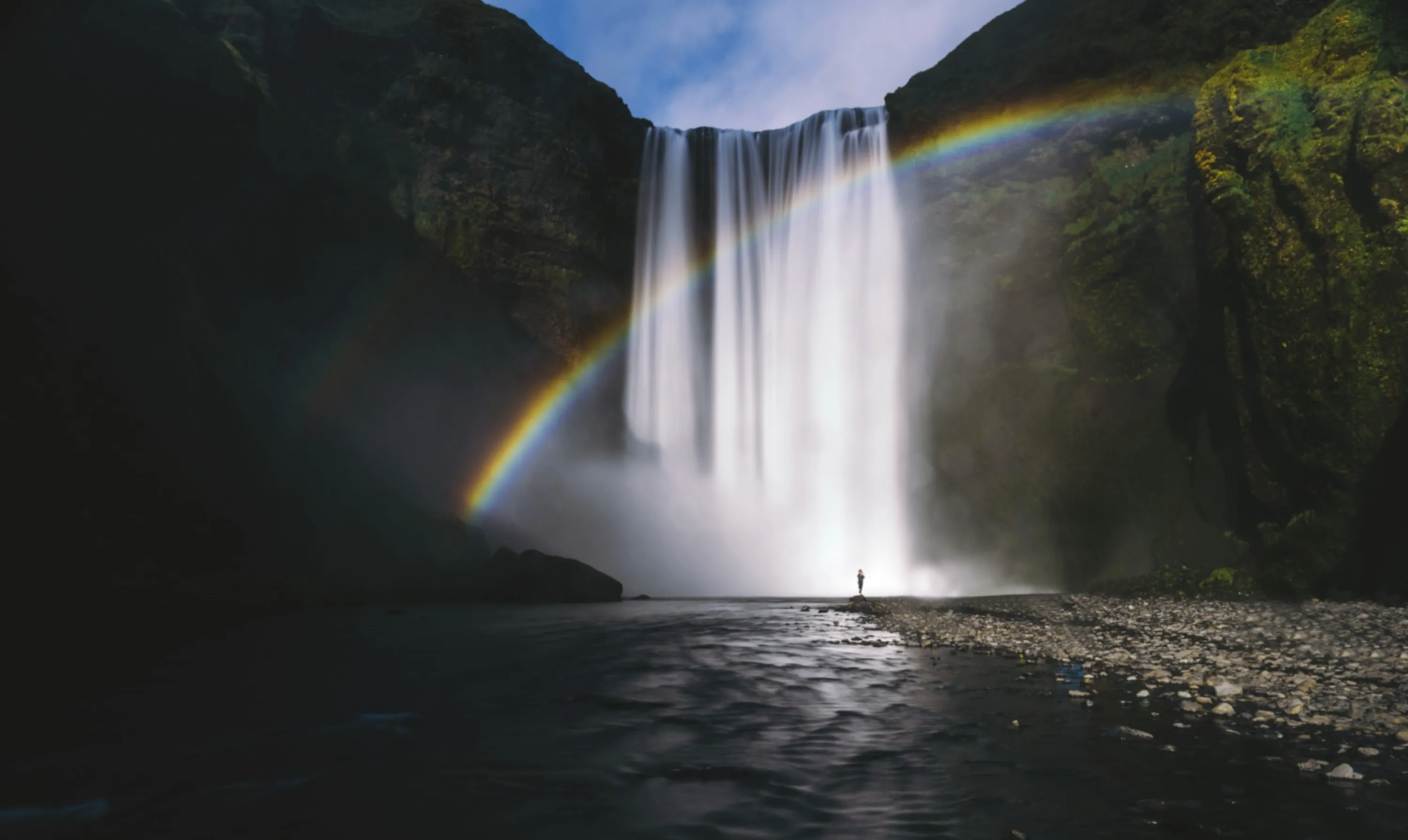 Waterfall and Rainbow