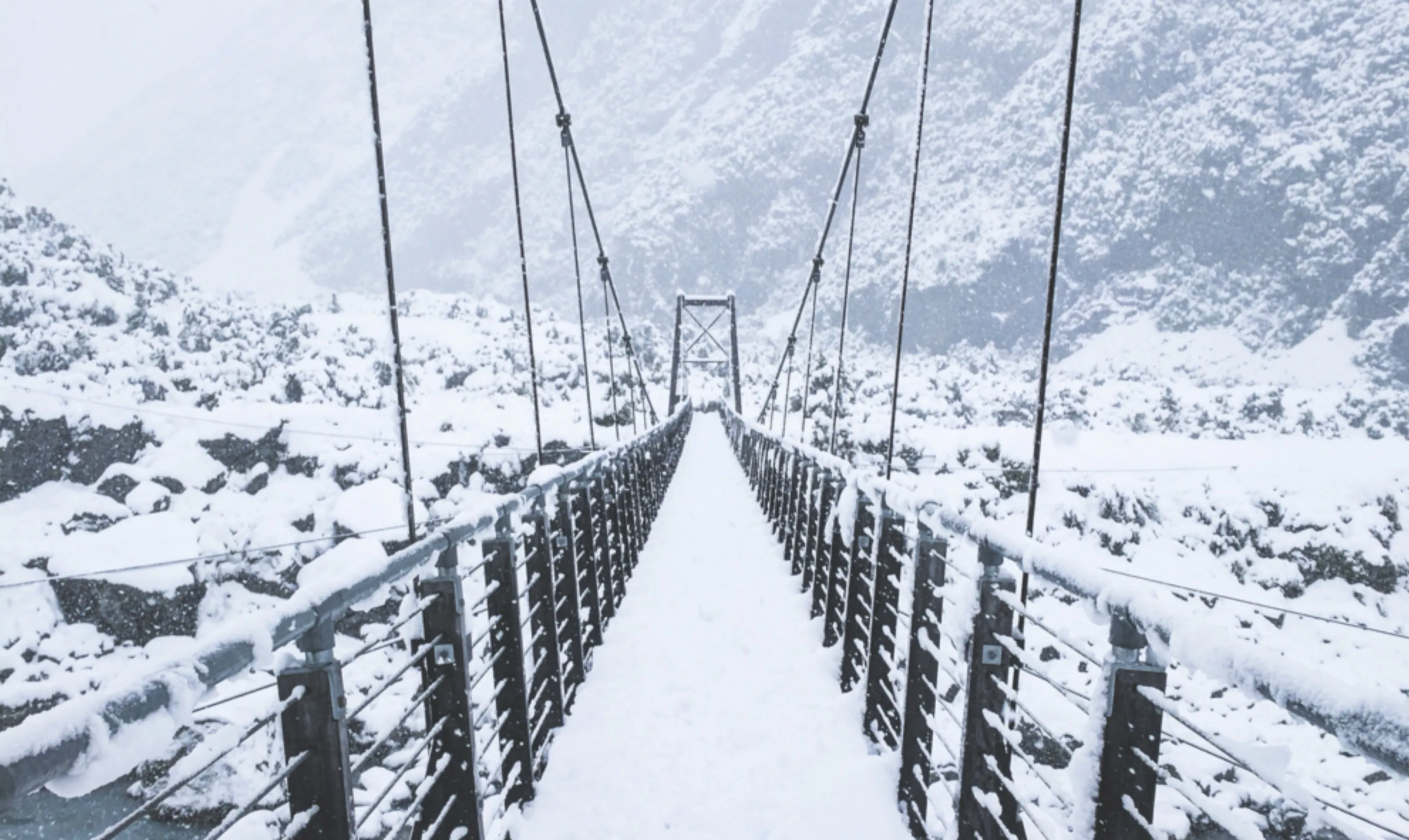 Pedestrian Bridge in Winter