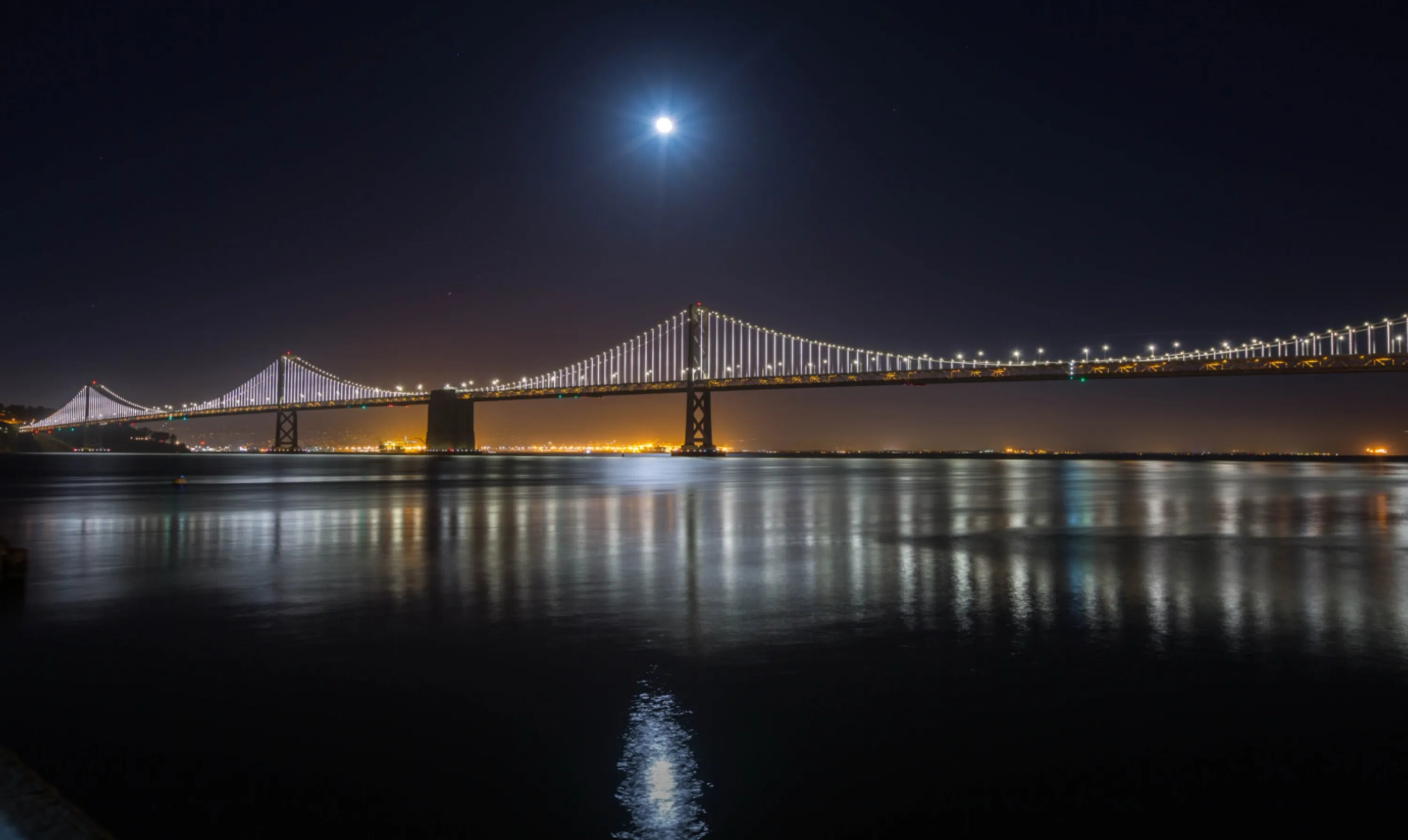 San Francisco Bay Bridge at Night