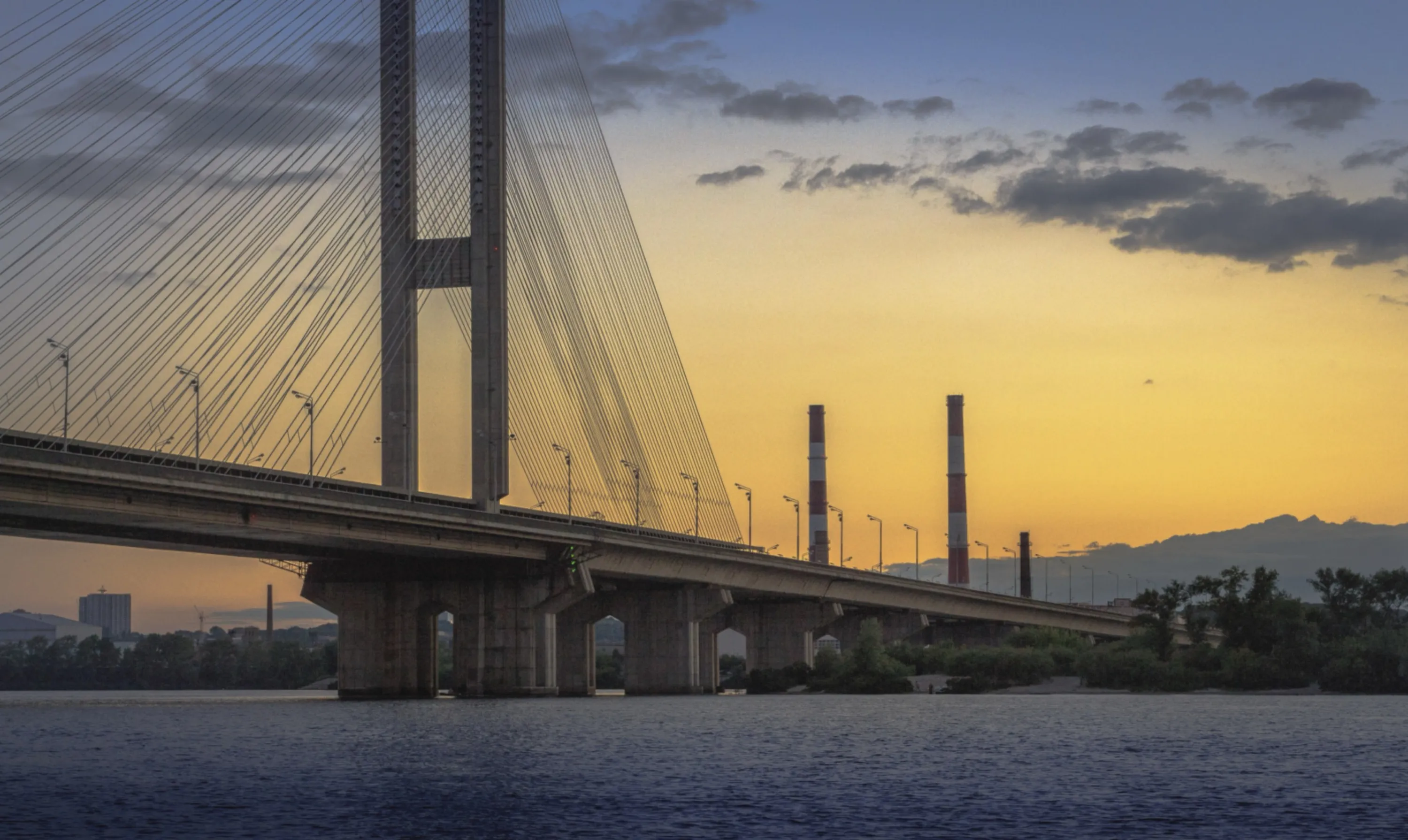 Suspension Bridge, Kyiv, Ukraine