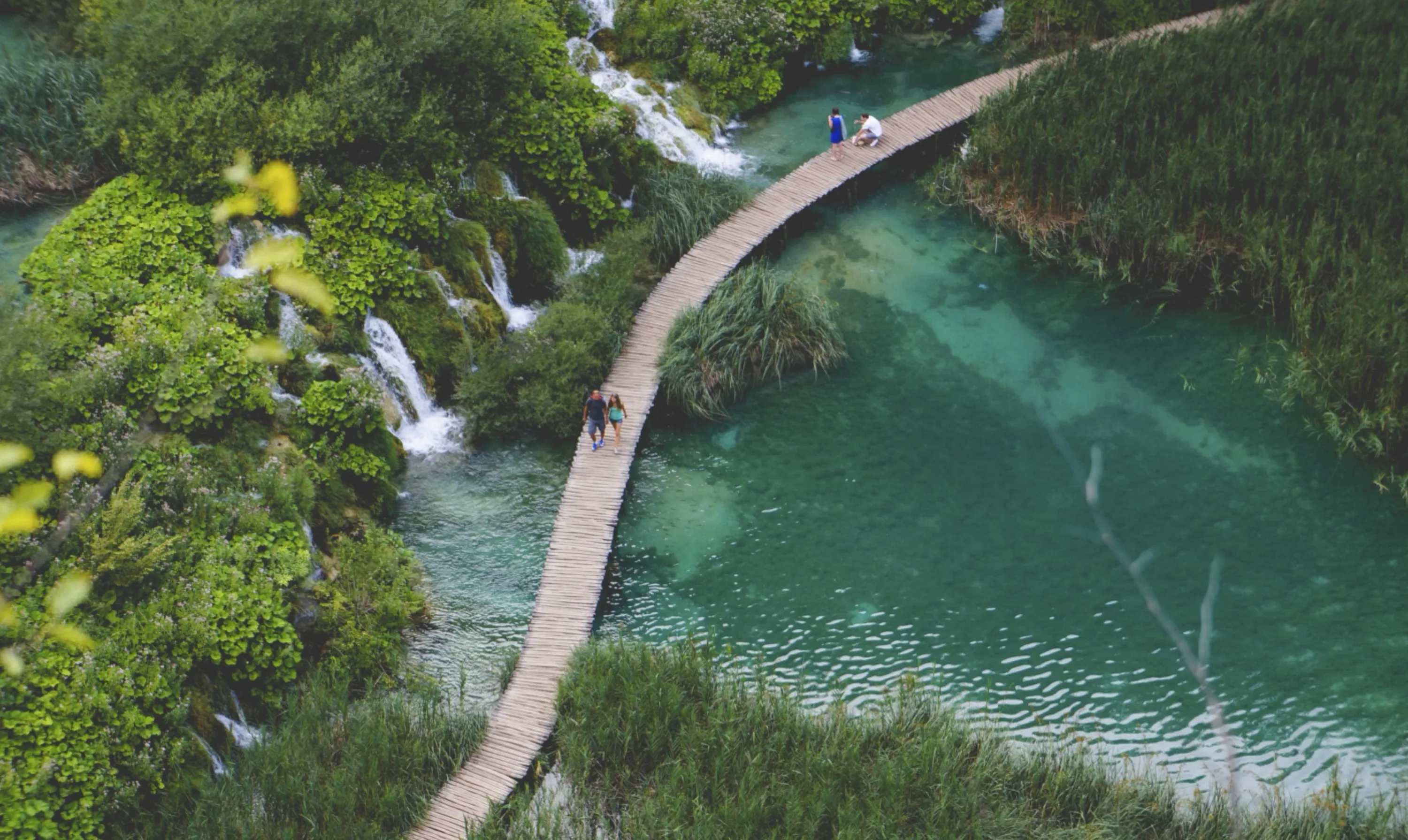 Pedestrian Bridge Over Stream