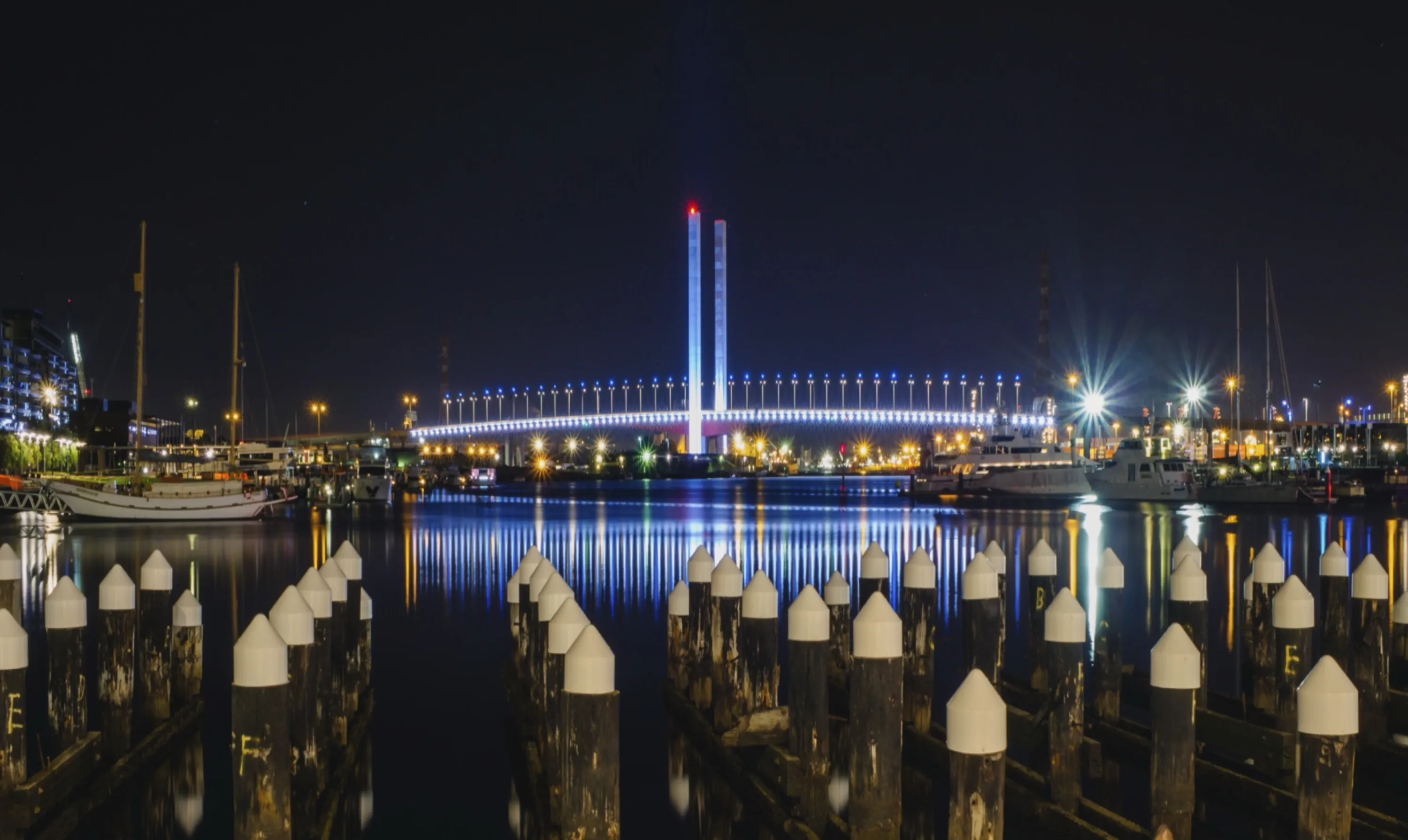 Bridge at Night, Melbourne, Australia