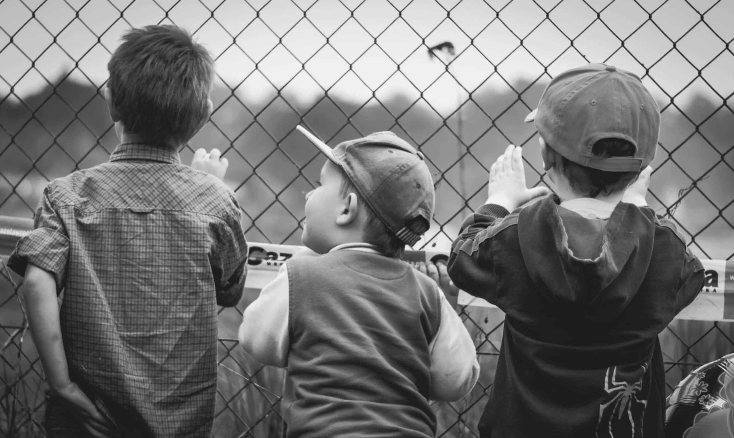 Children Watching the Game