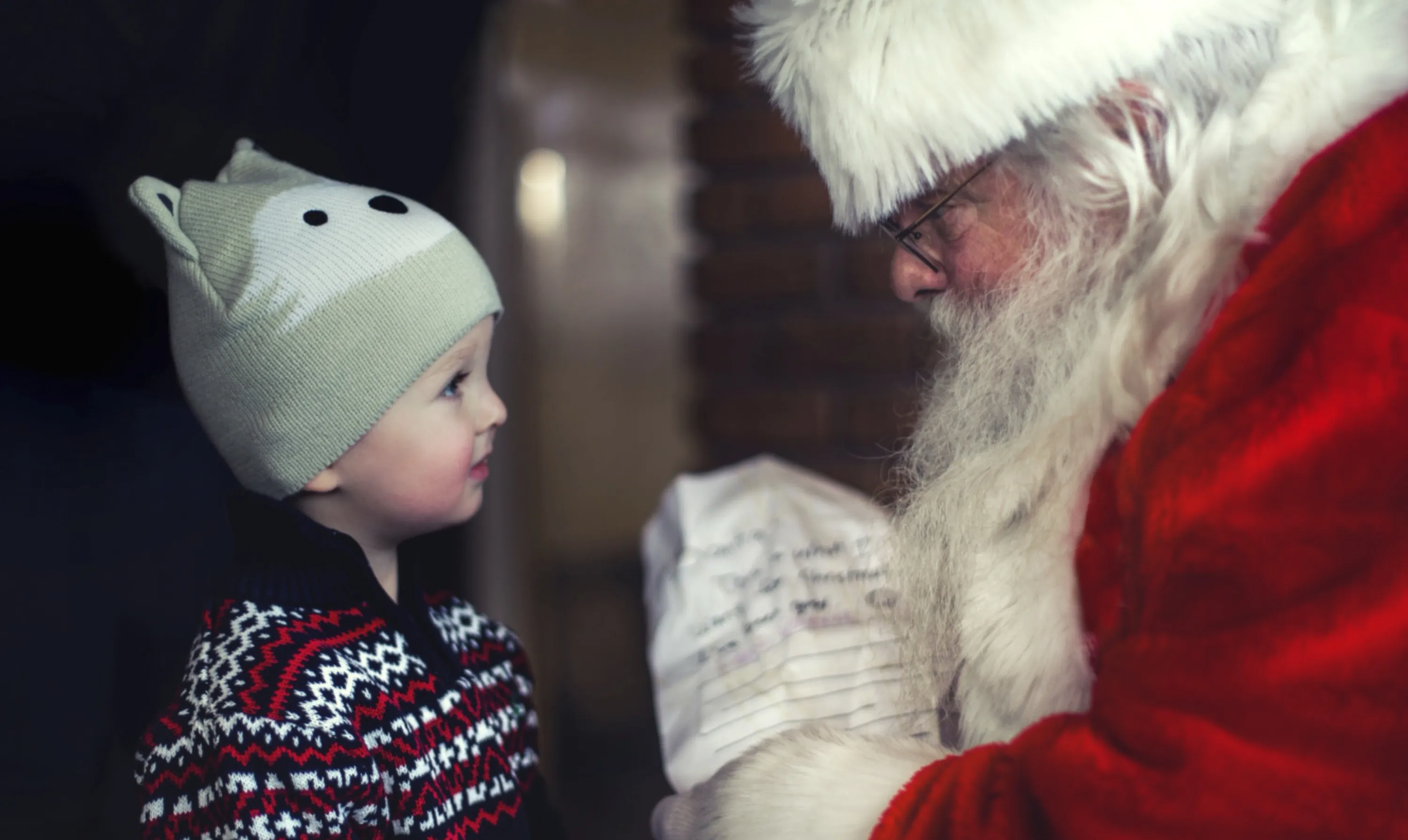 Child and Santa