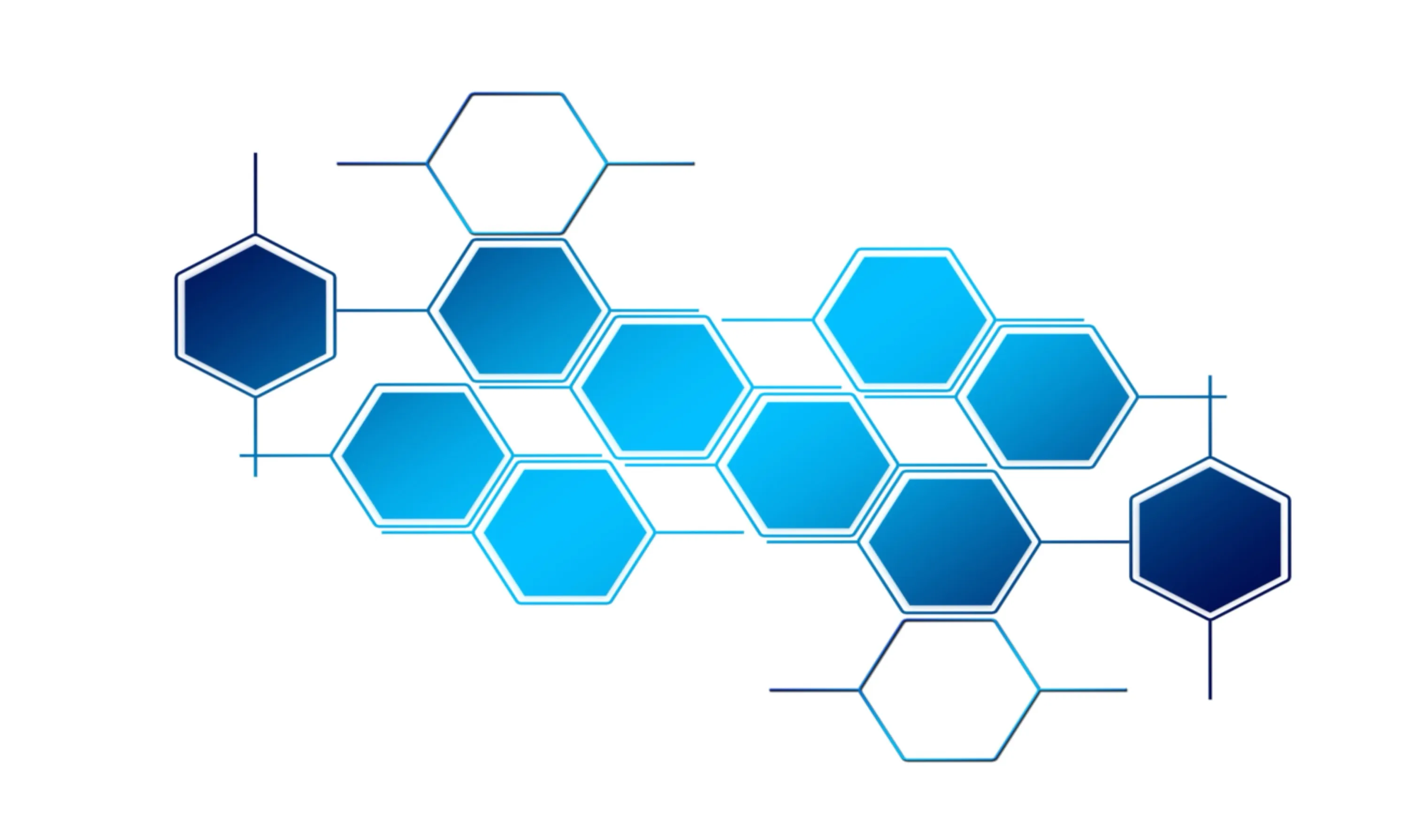 Blue Hexagons