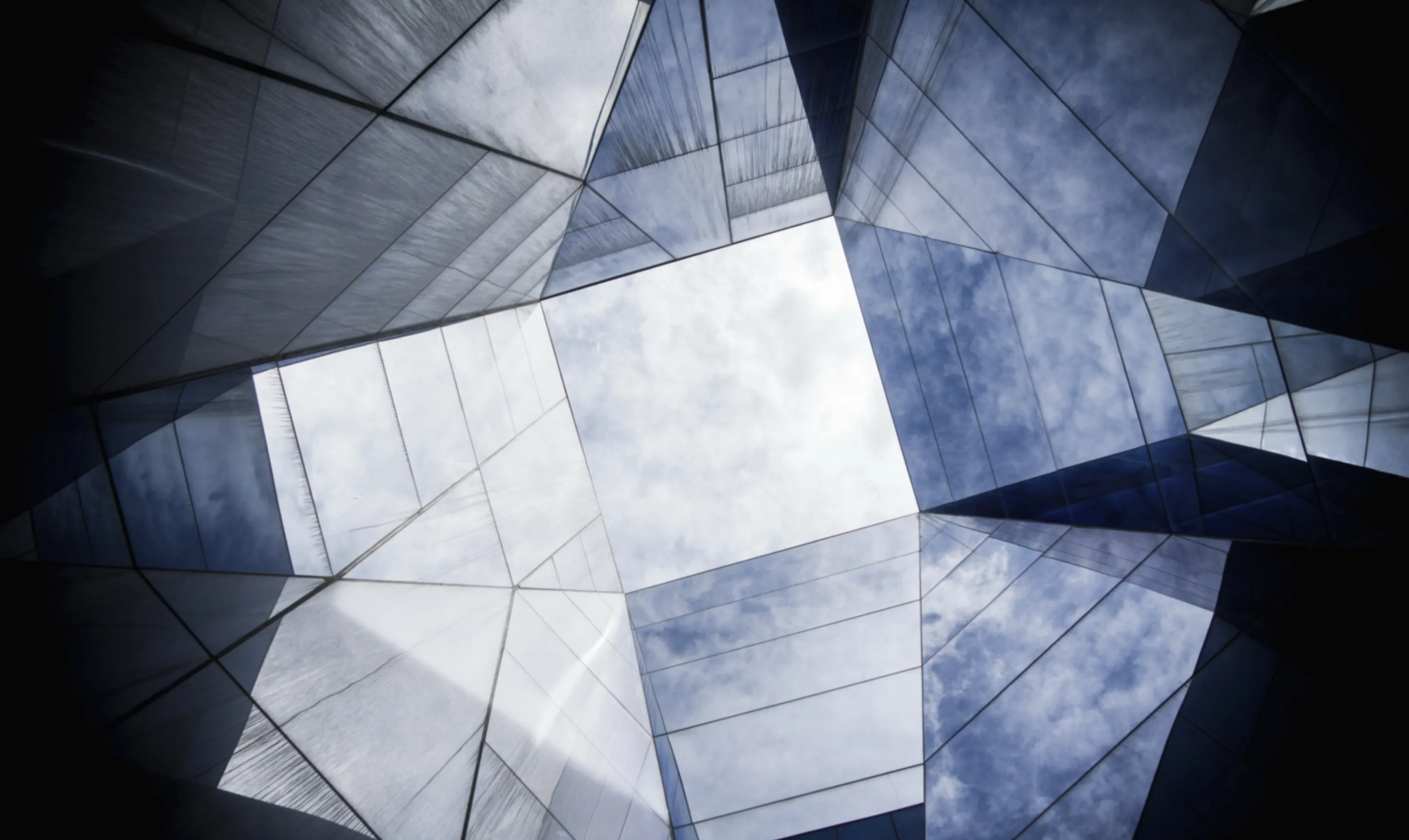 Blue Geometric Shapes