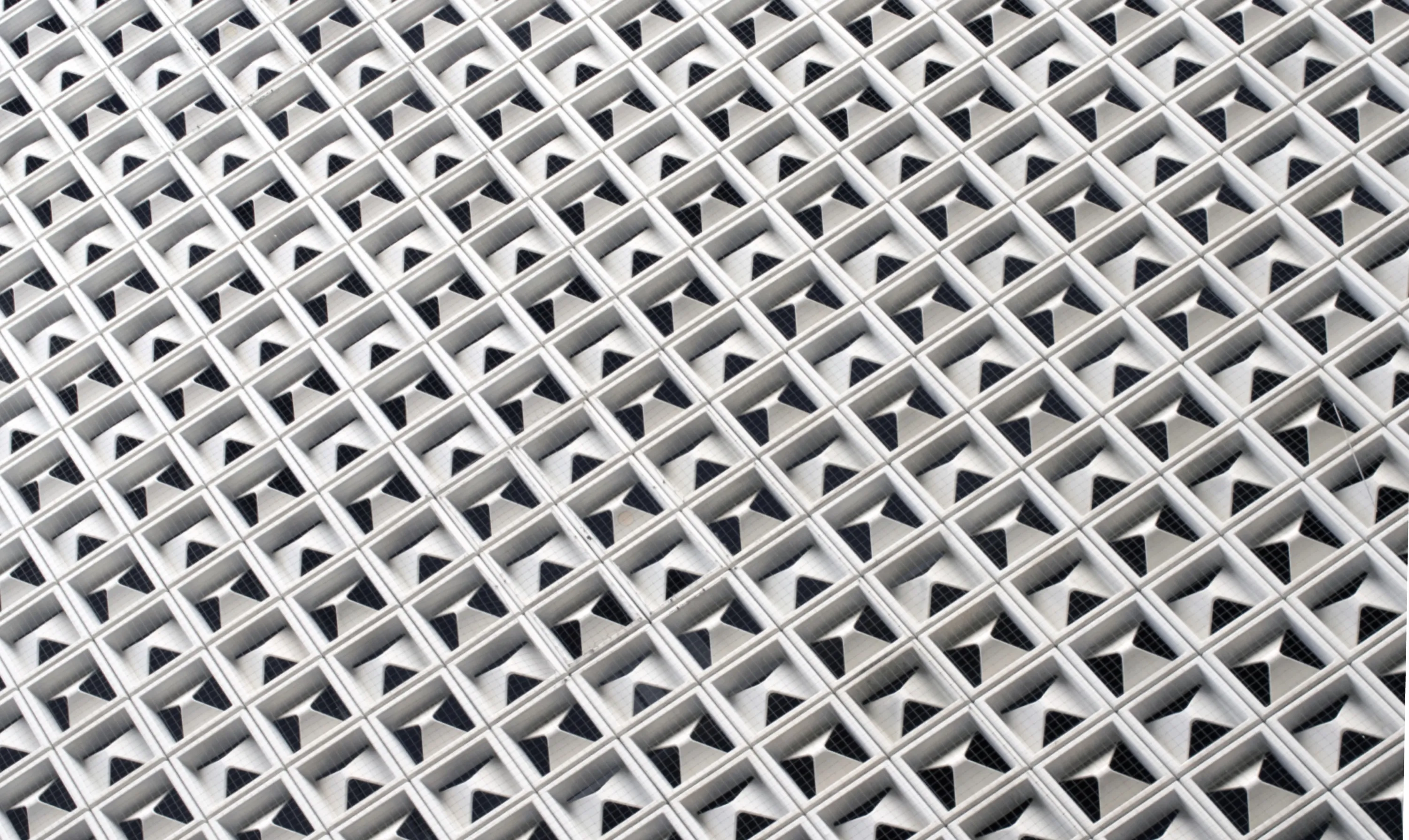 Diamond Pattern in Building Facade