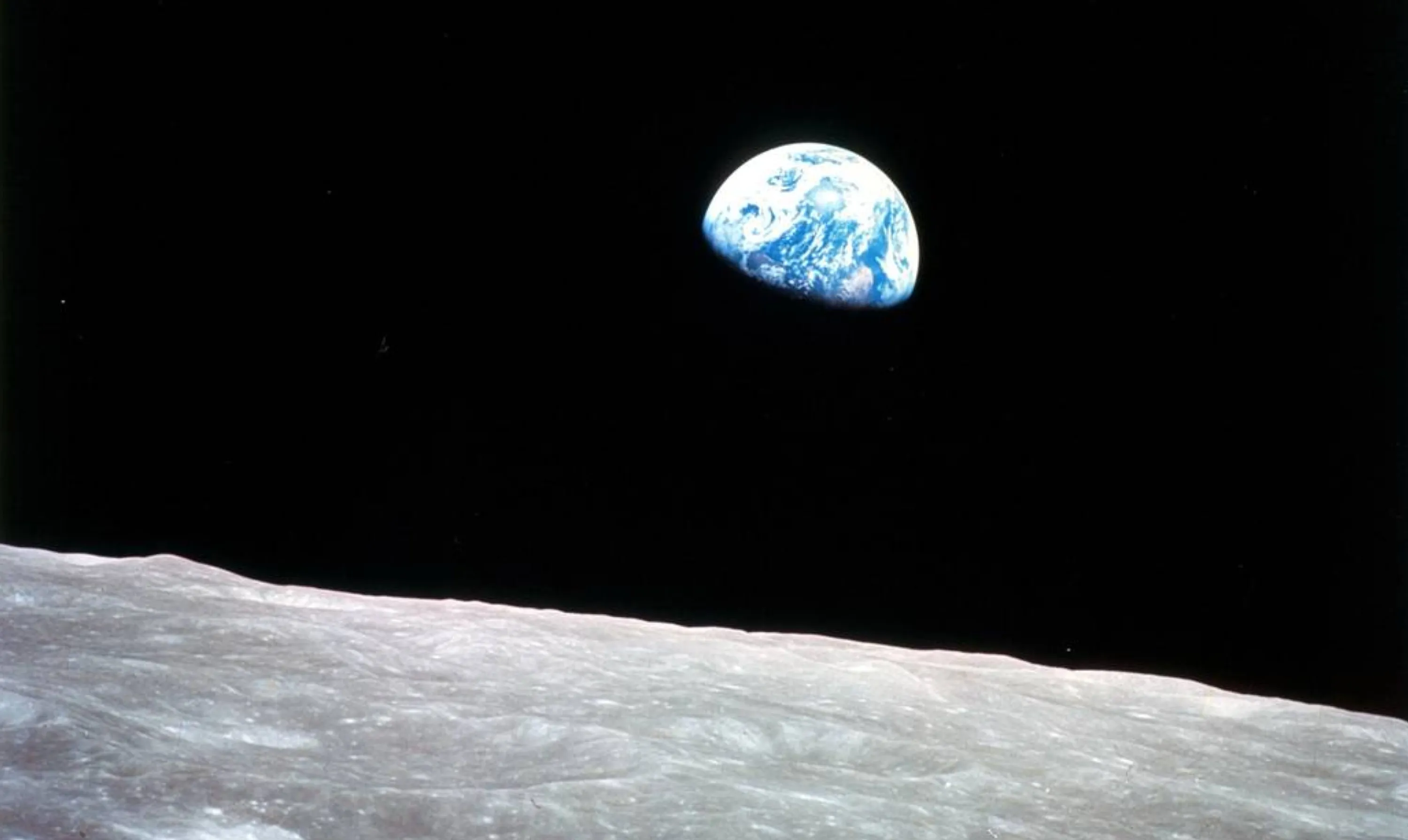 Earth as Seen from the Moon on December 24, 1968