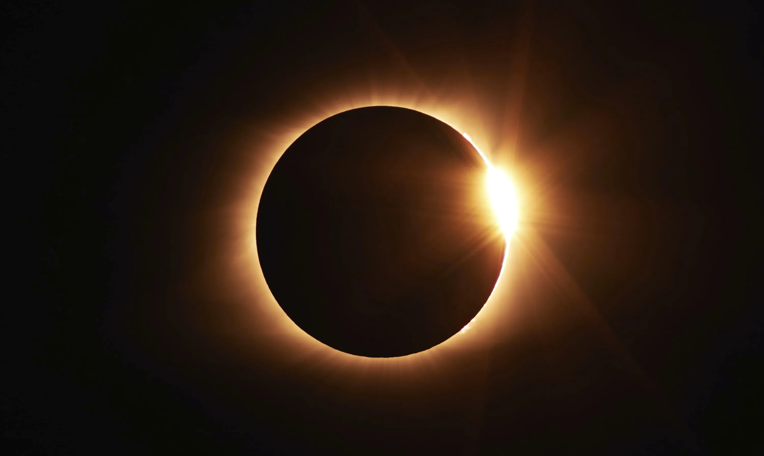 Solar Eclipse and Solar Flare