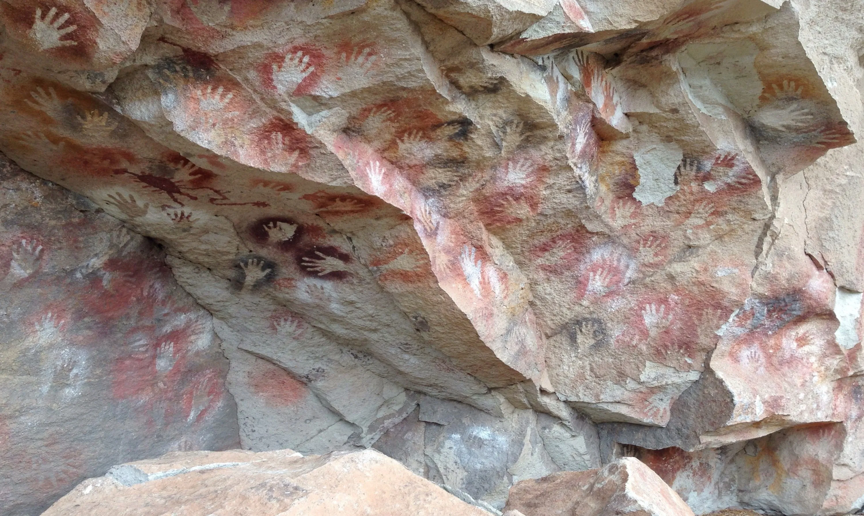 Prehistoric Cave Handprints
