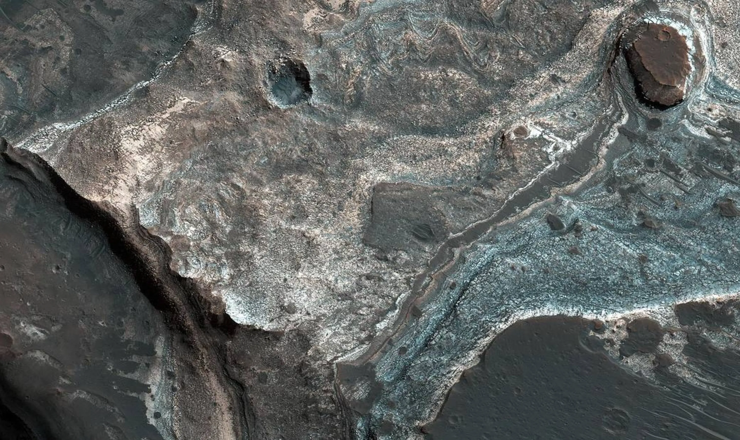 Coprates Catena Trough on Mars