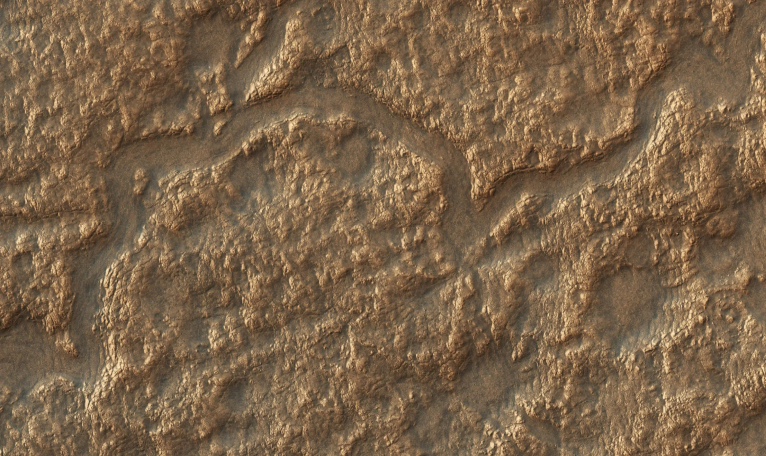 Depressions and Channels on Mars