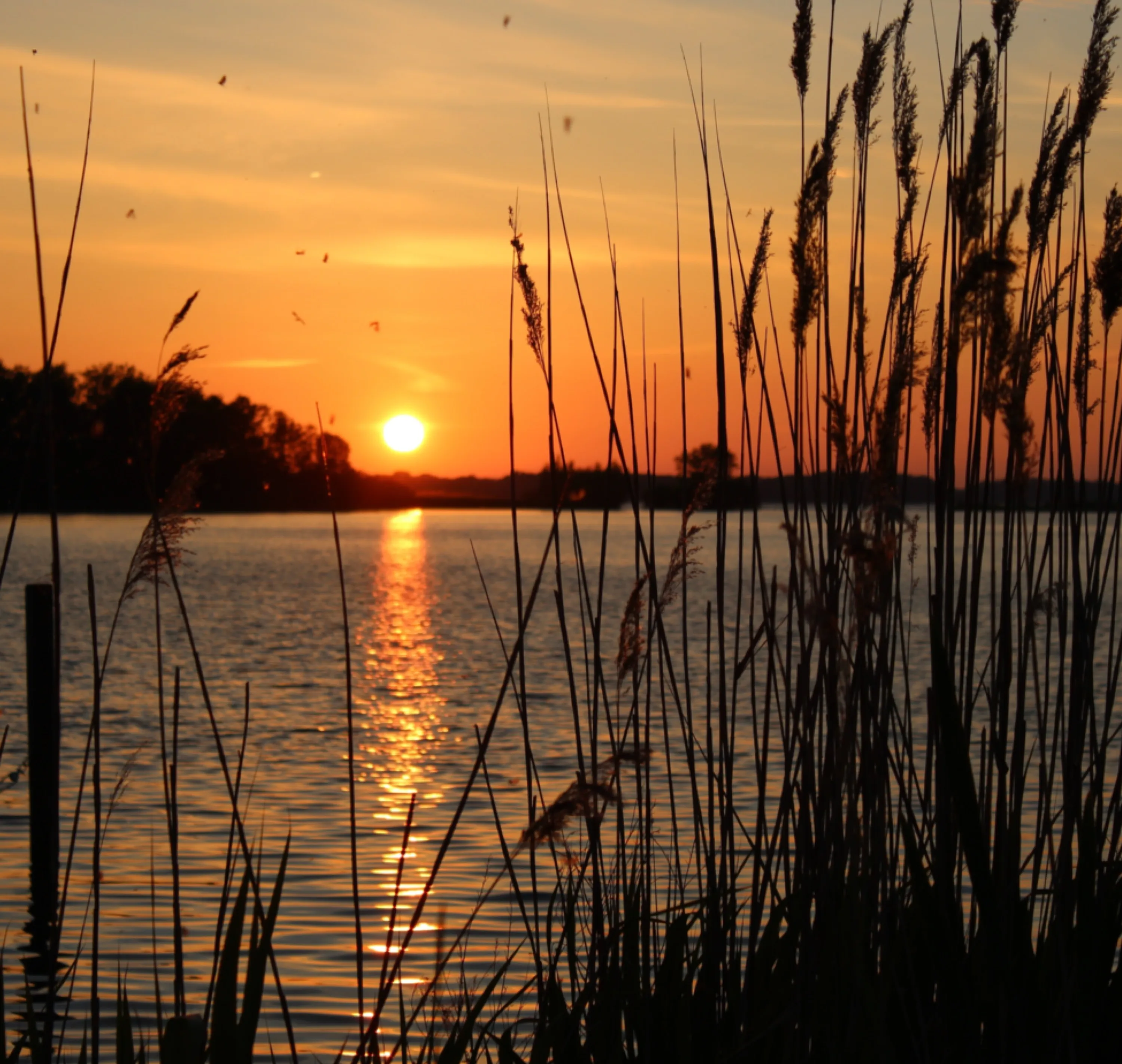 Sunset Over Lake