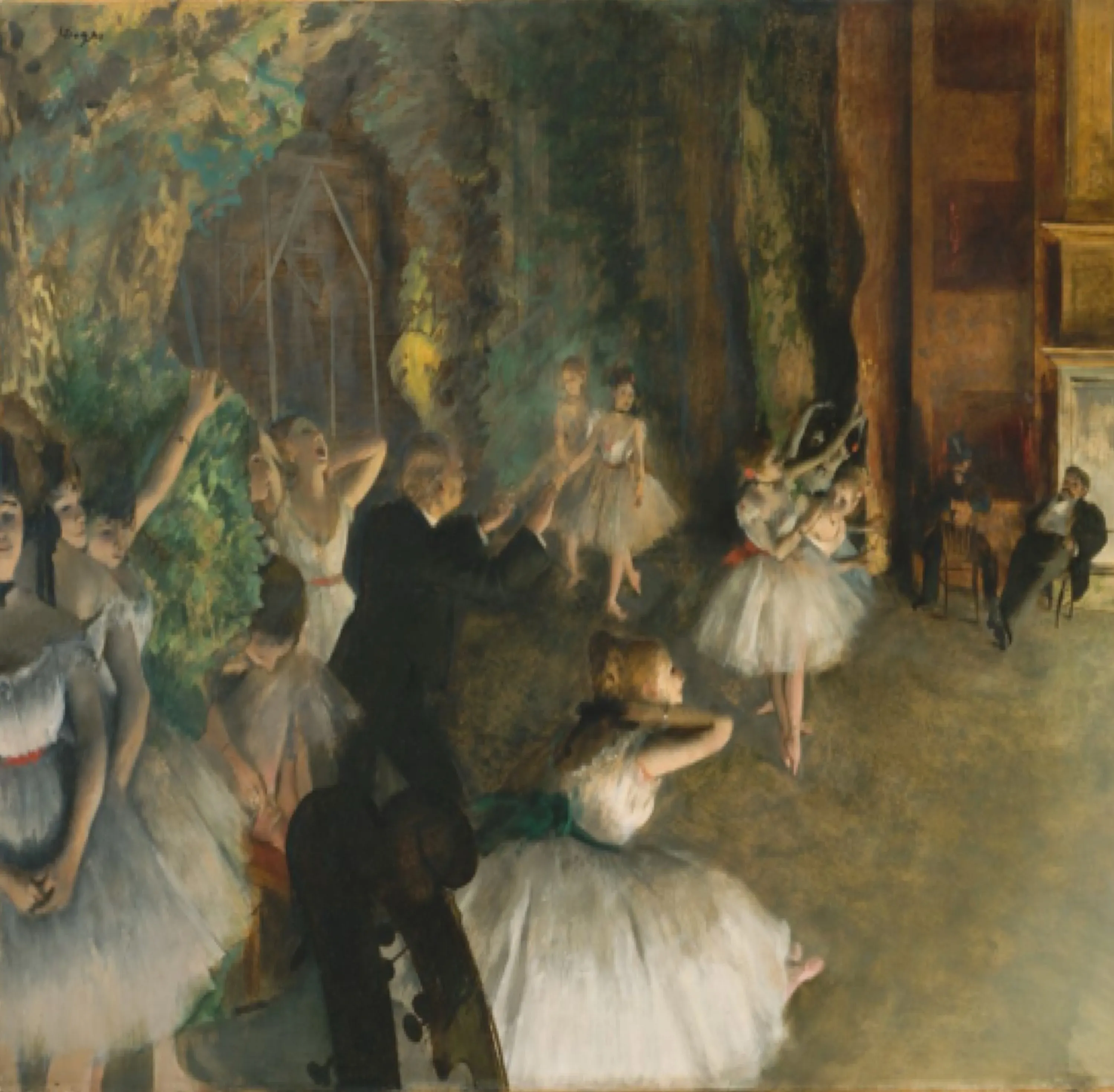 Rehearsal of the Ballet Onstage