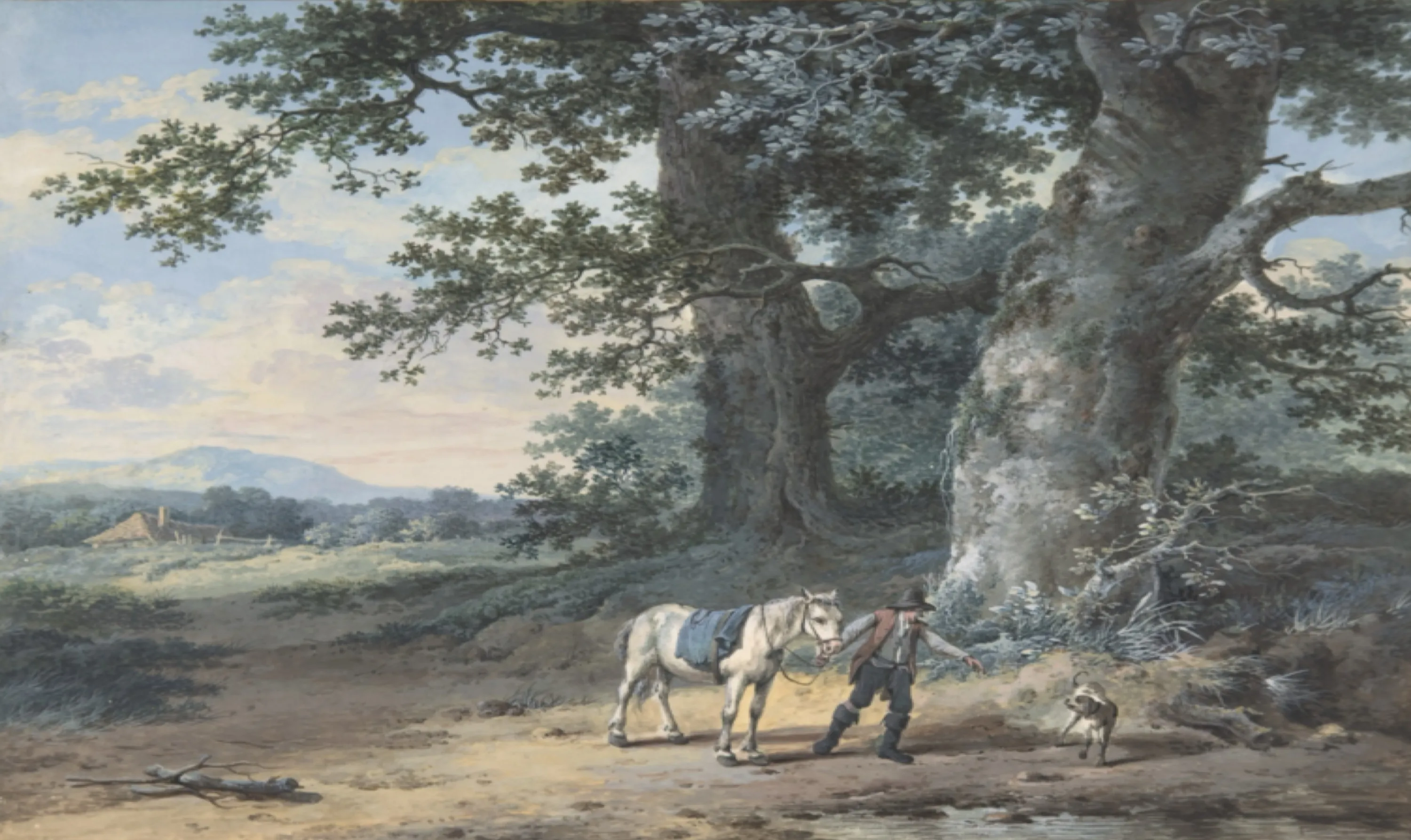 Peasant with Horse and Dog