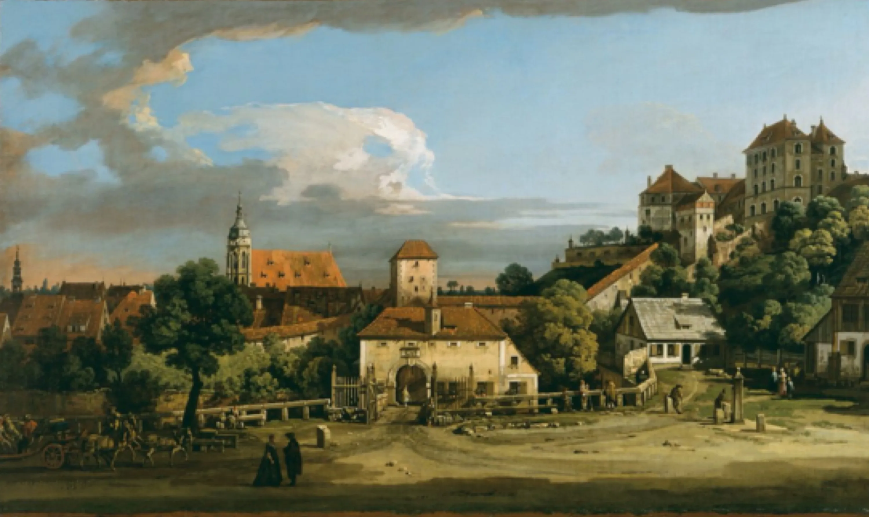 View of Pirna, Germany from the South