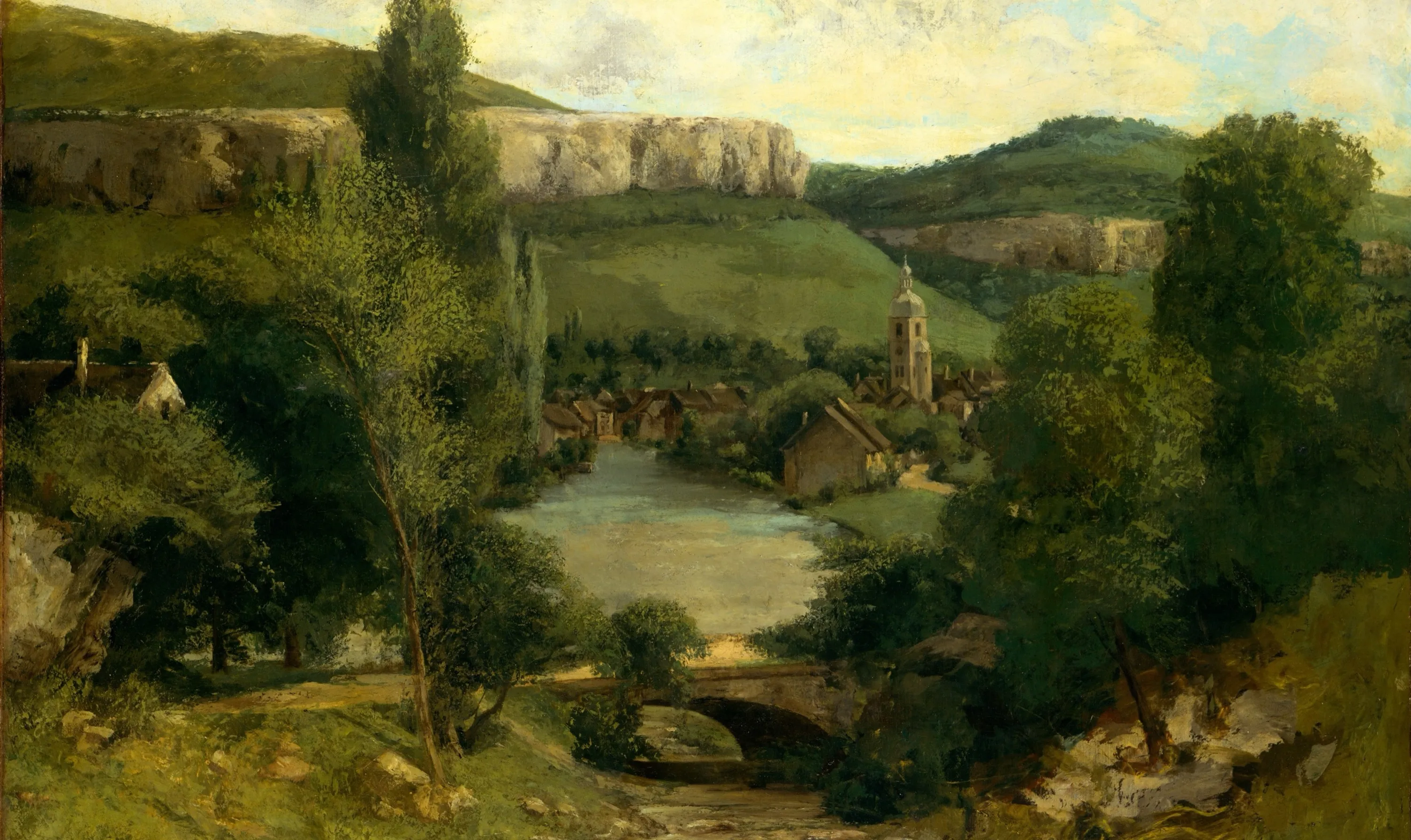 View of Ornans, France